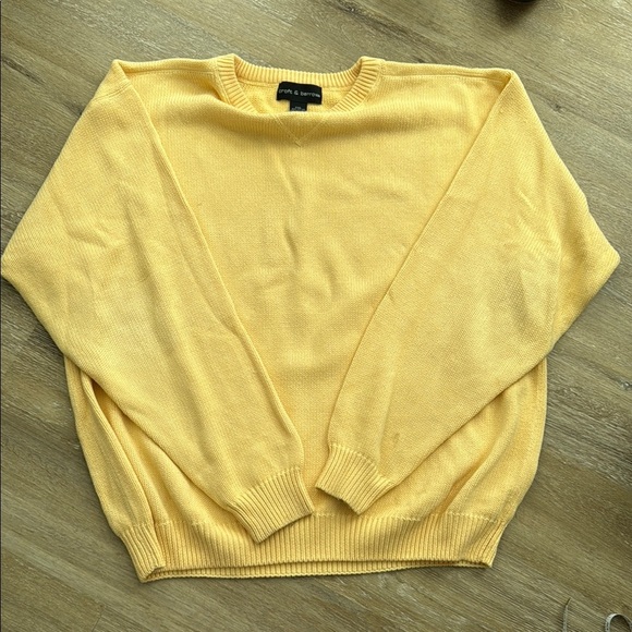 Croft & Barrow Size XXL Yellow Crewneck Sweater - Picture 1 of 8